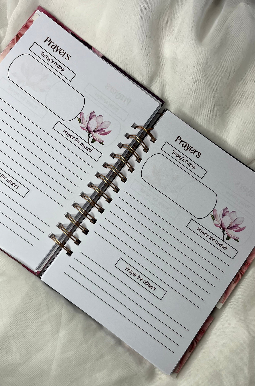 Pink Floral Bible Study Journal