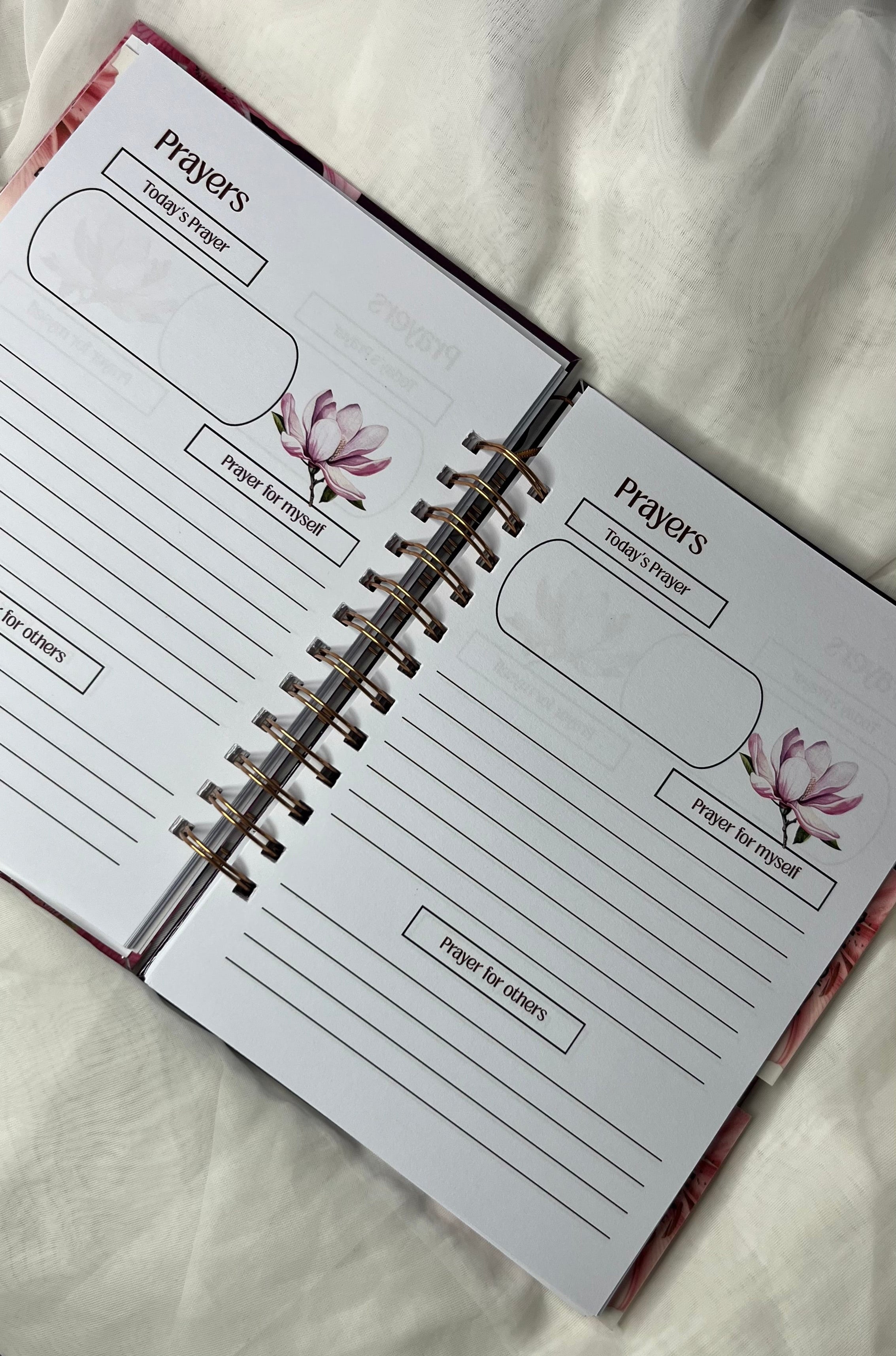 Pink Floral Bible Study Journal