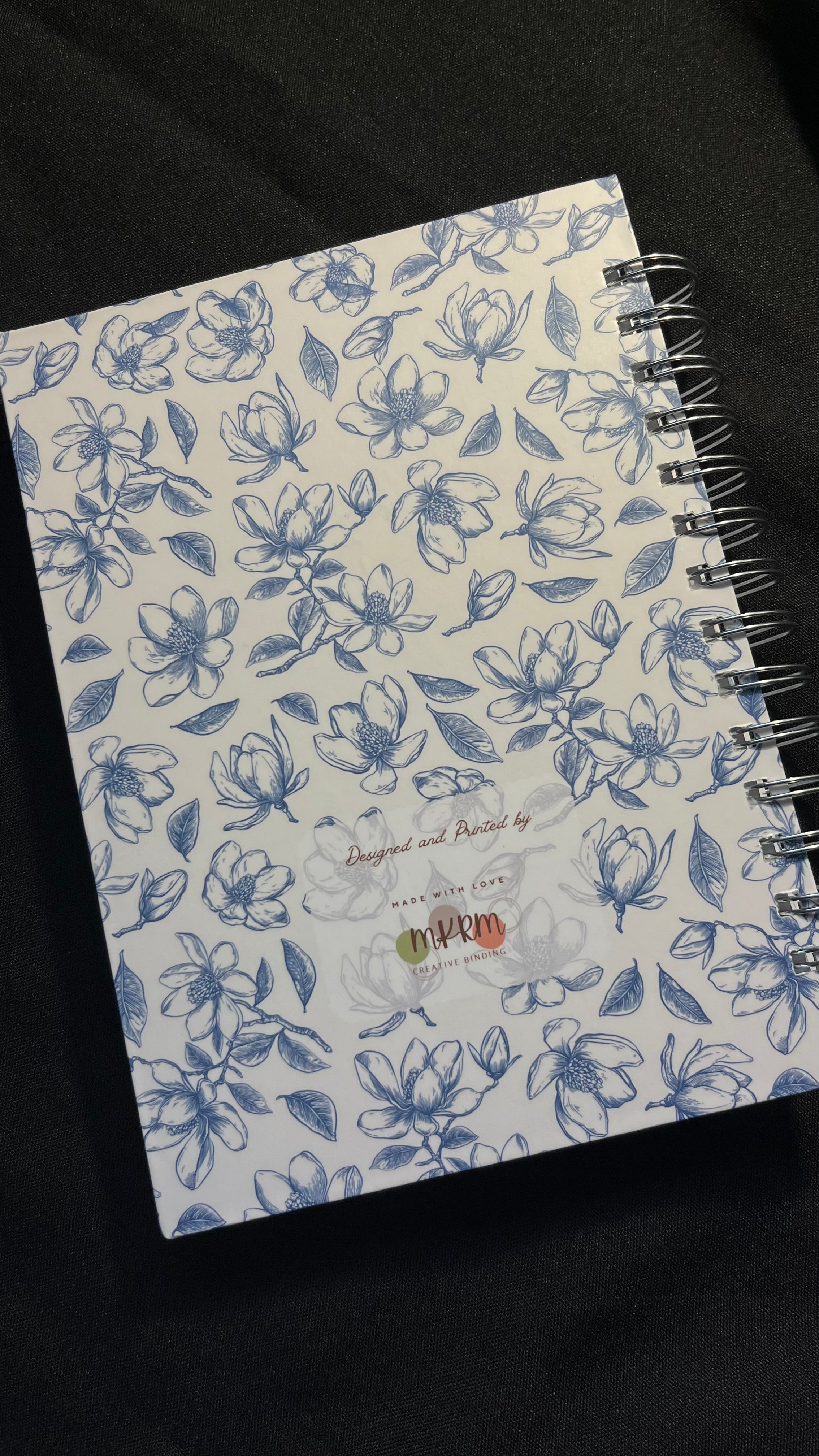 Blue flower Bible Study Journal