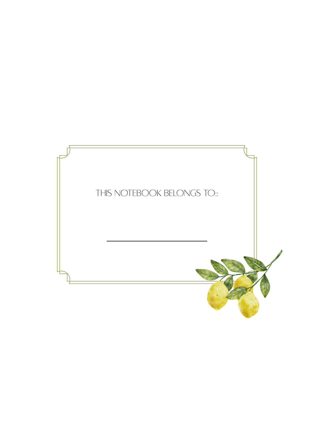 A5 Lemon Stripe Notebook + Notepad