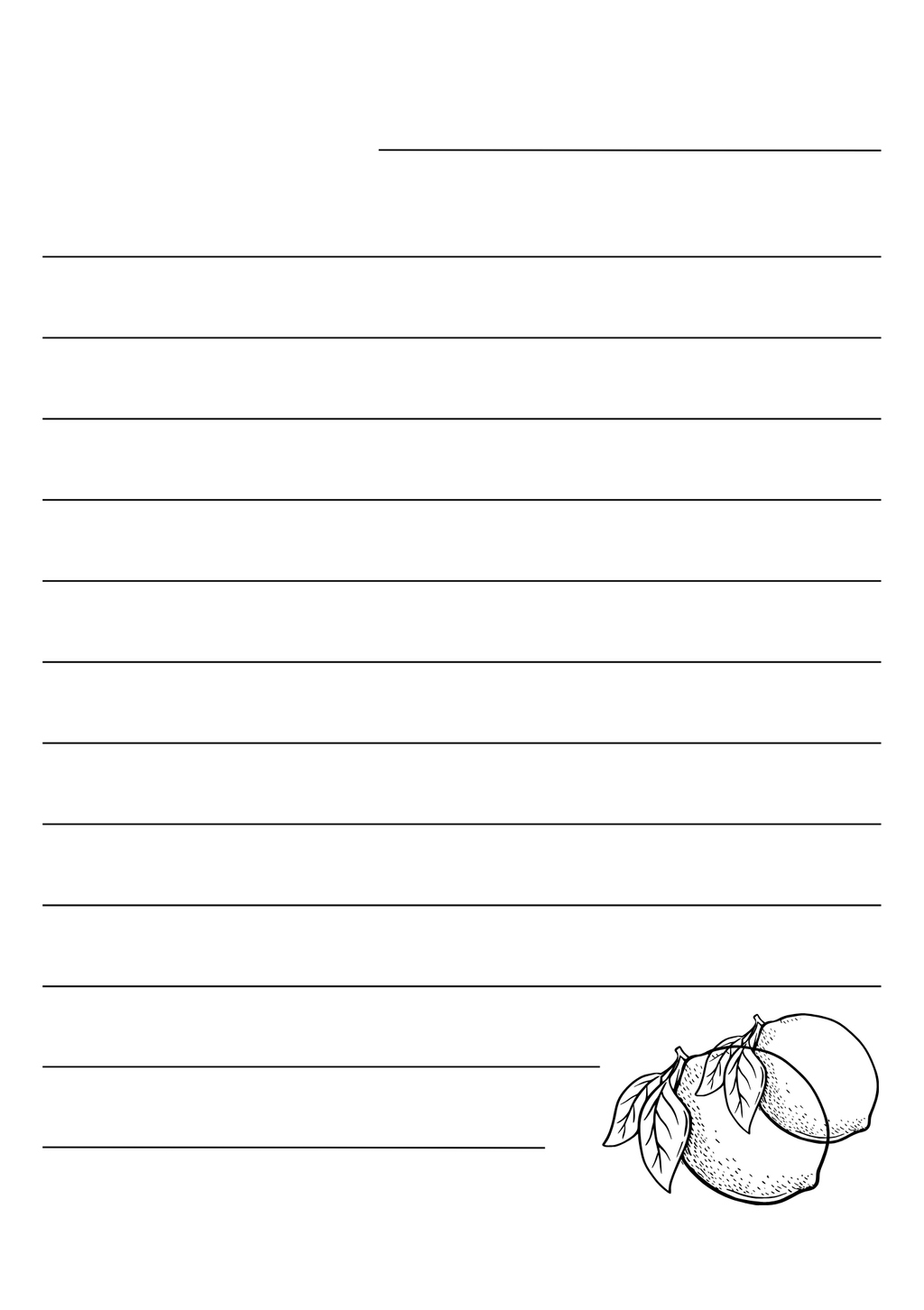 A5 Lemon Stripe Notebook + Notepad