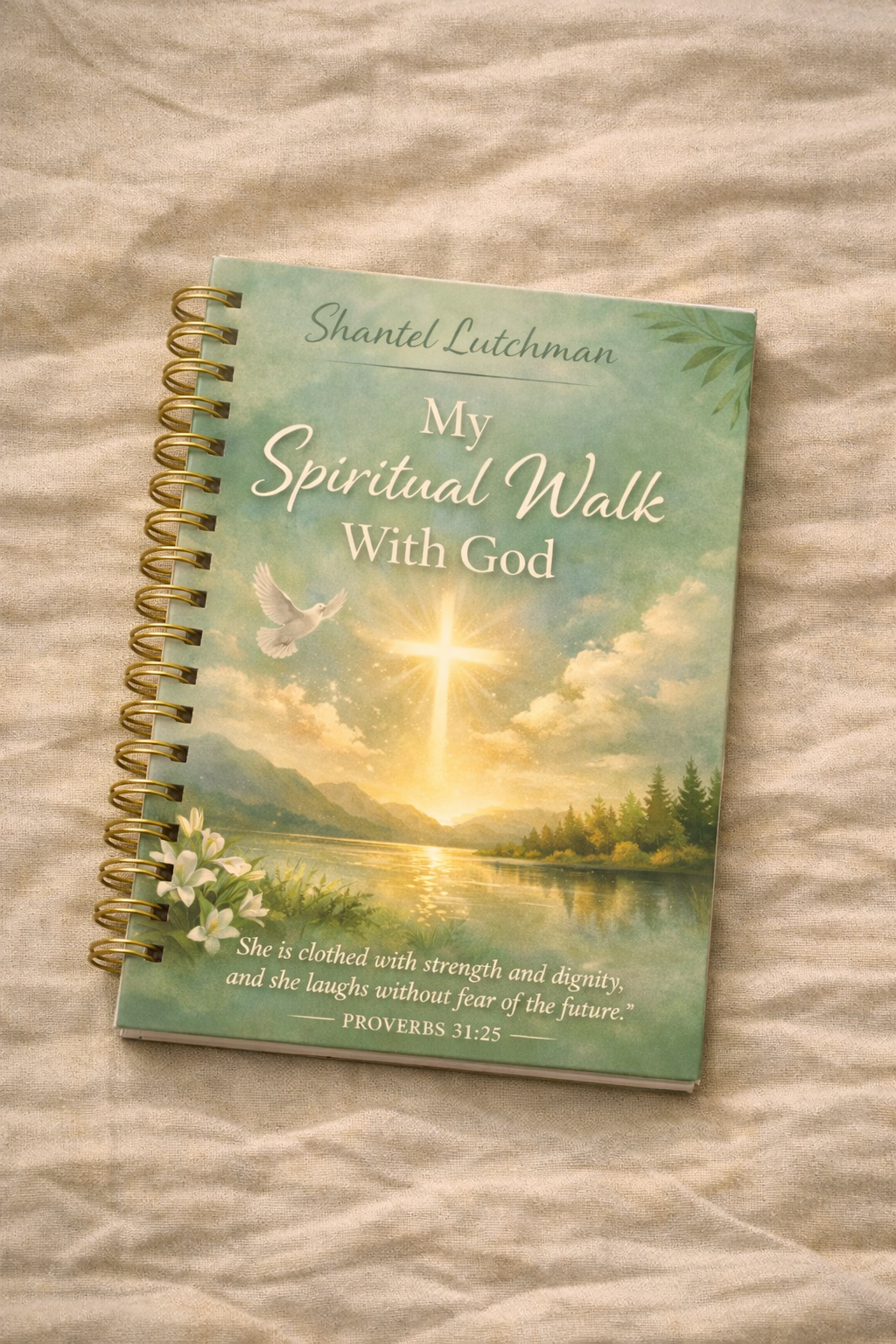 Green and Beige Bible Study Journal