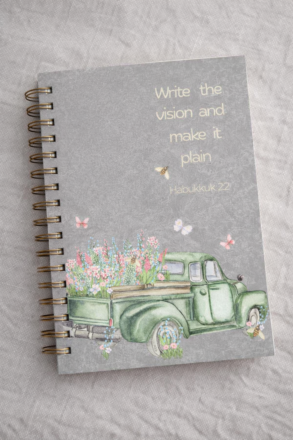 Flowers in a truck Vision & Wellness Journal